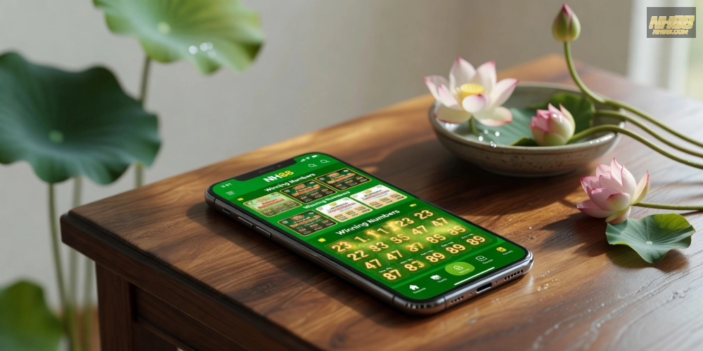 Minh họa khái niệm xổ số miền nam nh88 với giao diện cá cược hiện đại